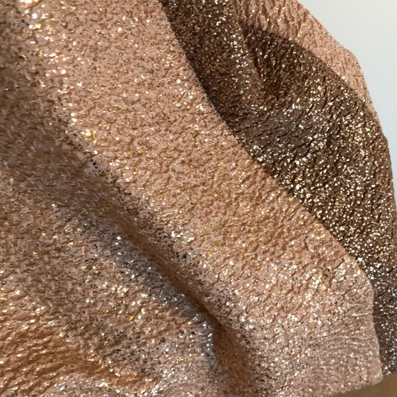 Metallic Short Sleeve Fit and Flare Dress - Picture 3 of 5